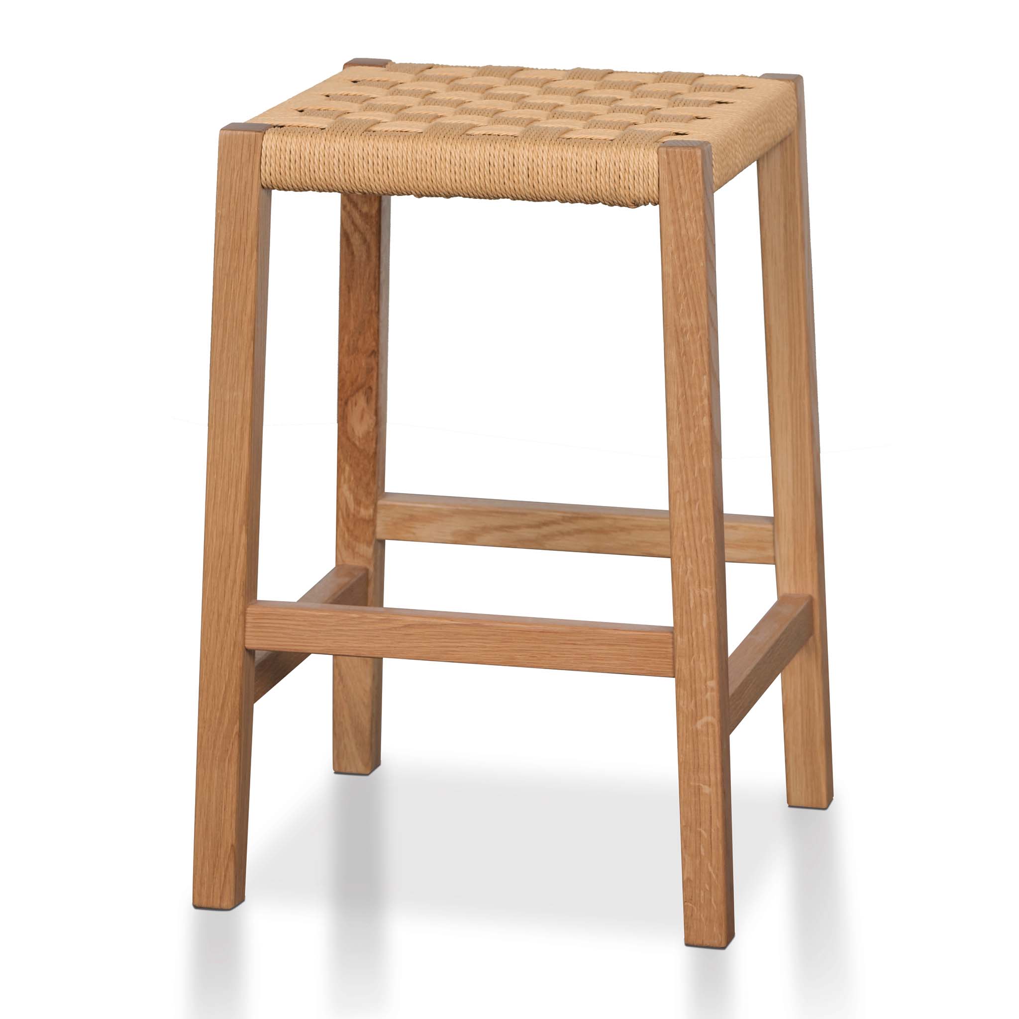 65cm Rattan Bar Stool - Natural