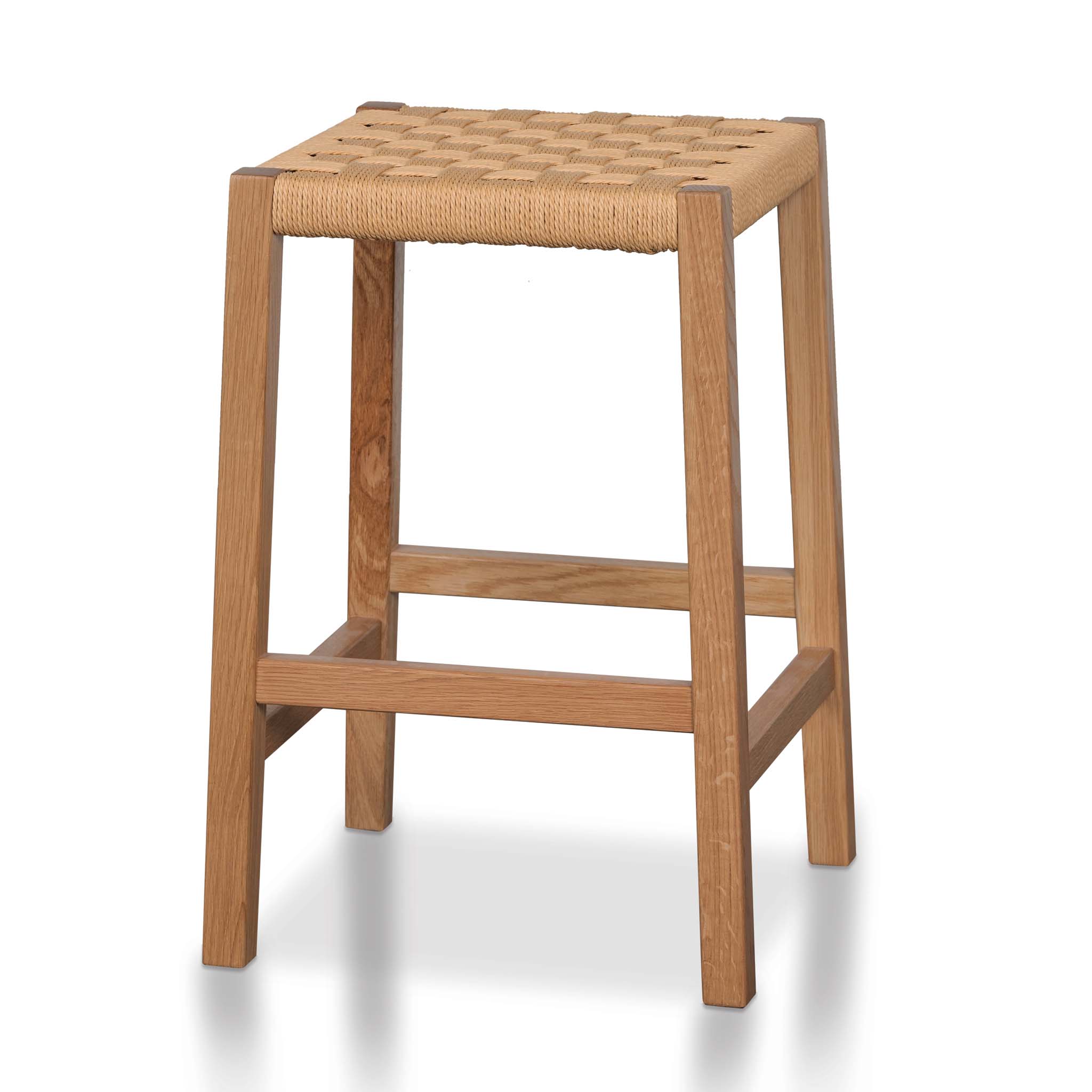 65cm Rattan Bar Stool - Natural