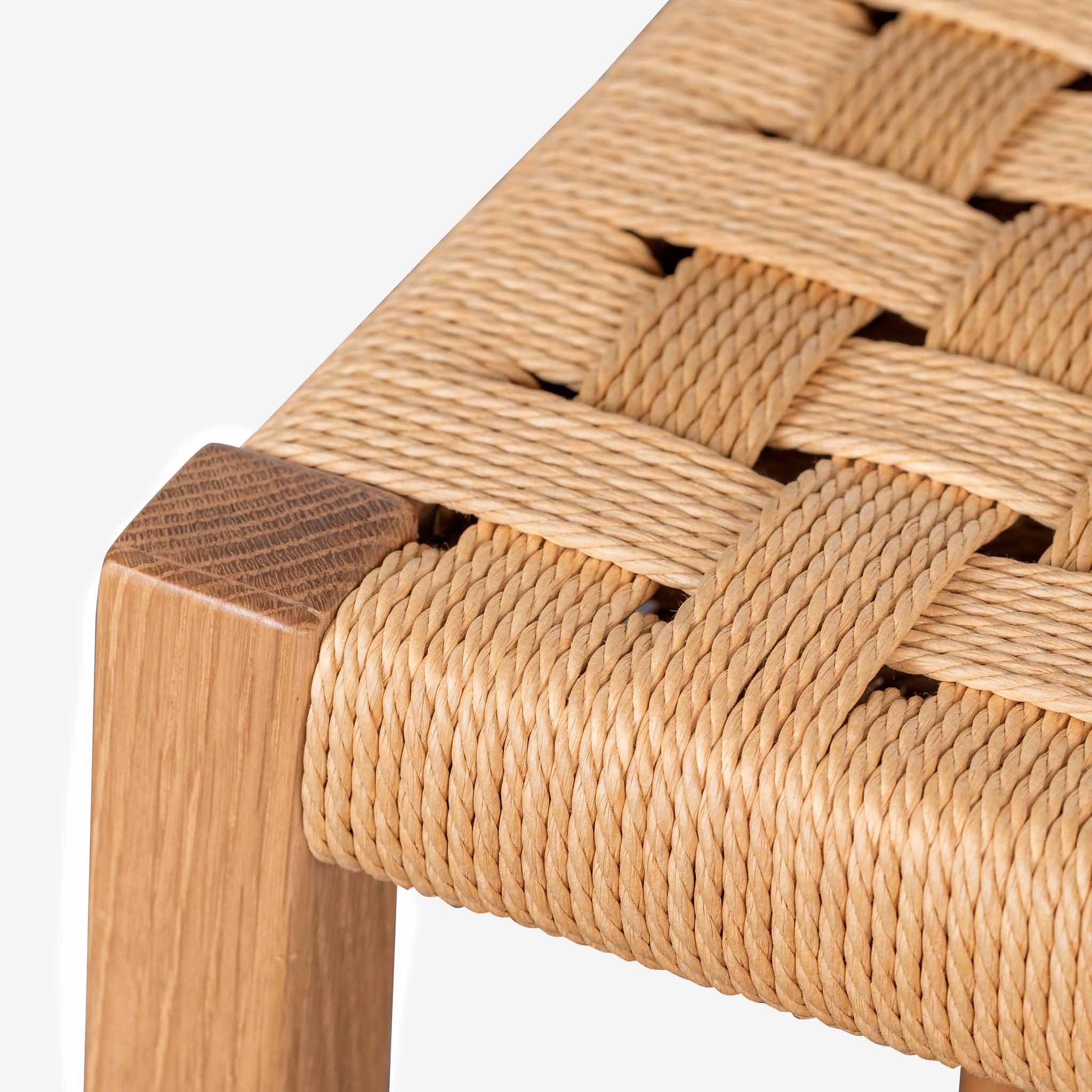 65cm Rattan Bar Stool - Natural