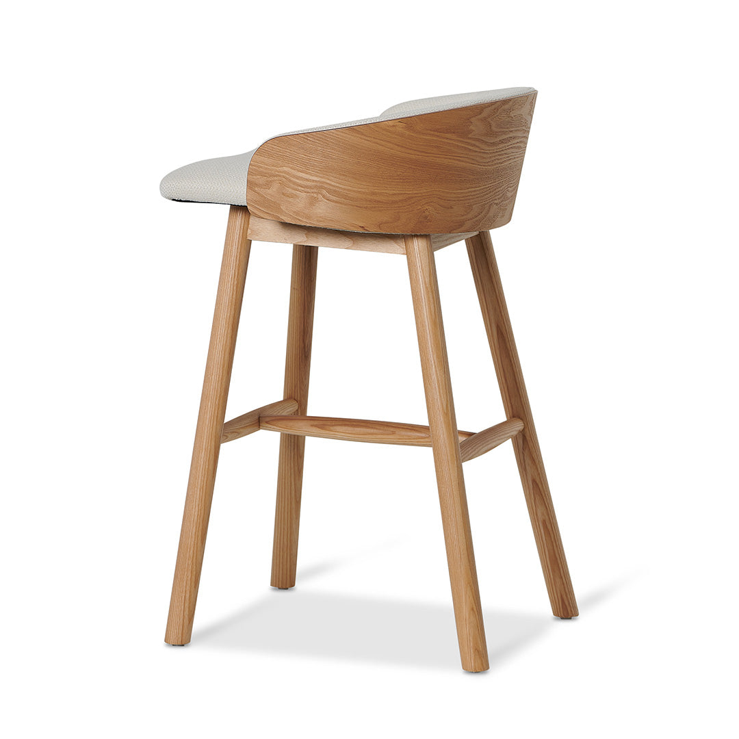 Nicholas 65cm Natural Bar Stool - Beige