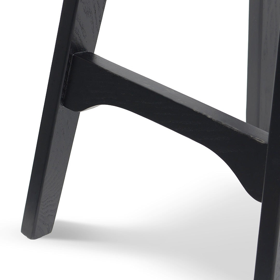 65cm Bar Stool - Full Black - Connor
