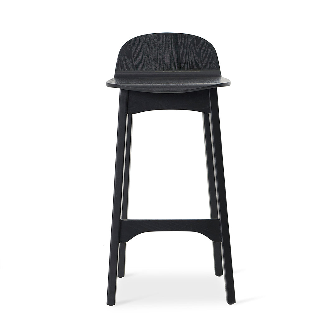 65cm Bar Stool - Full Black - Connor