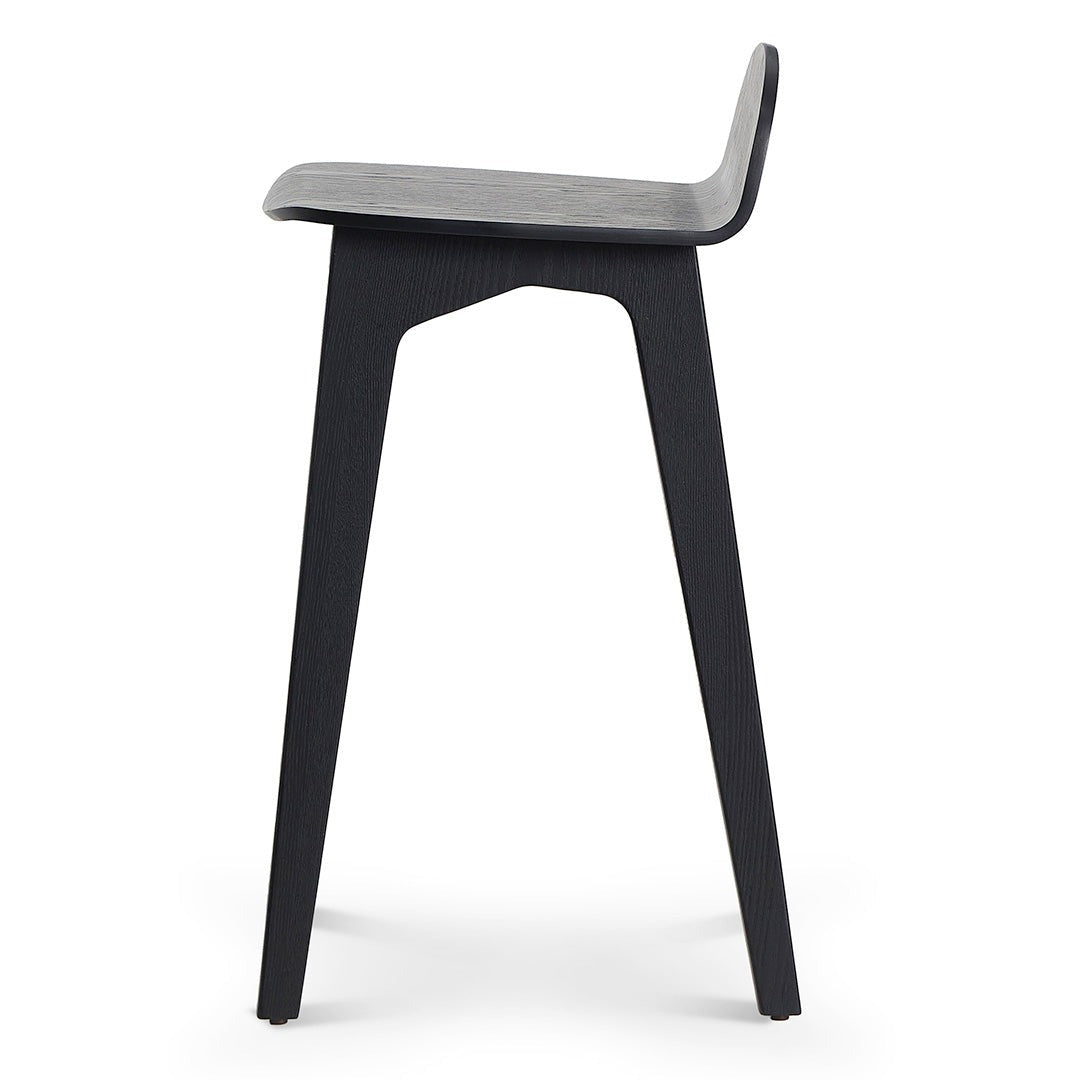 65cm Bar Stool - Full Black