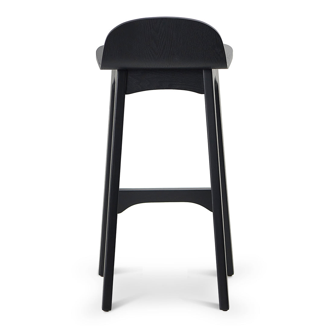 65cm Bar Stool - Full Black