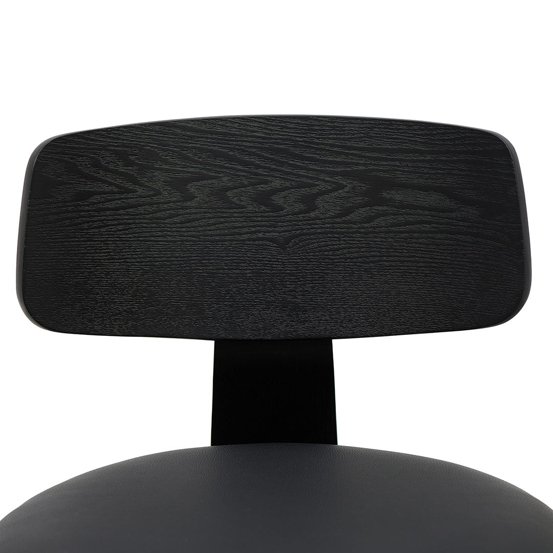 Martino 75cm Bar Stool - Full Black