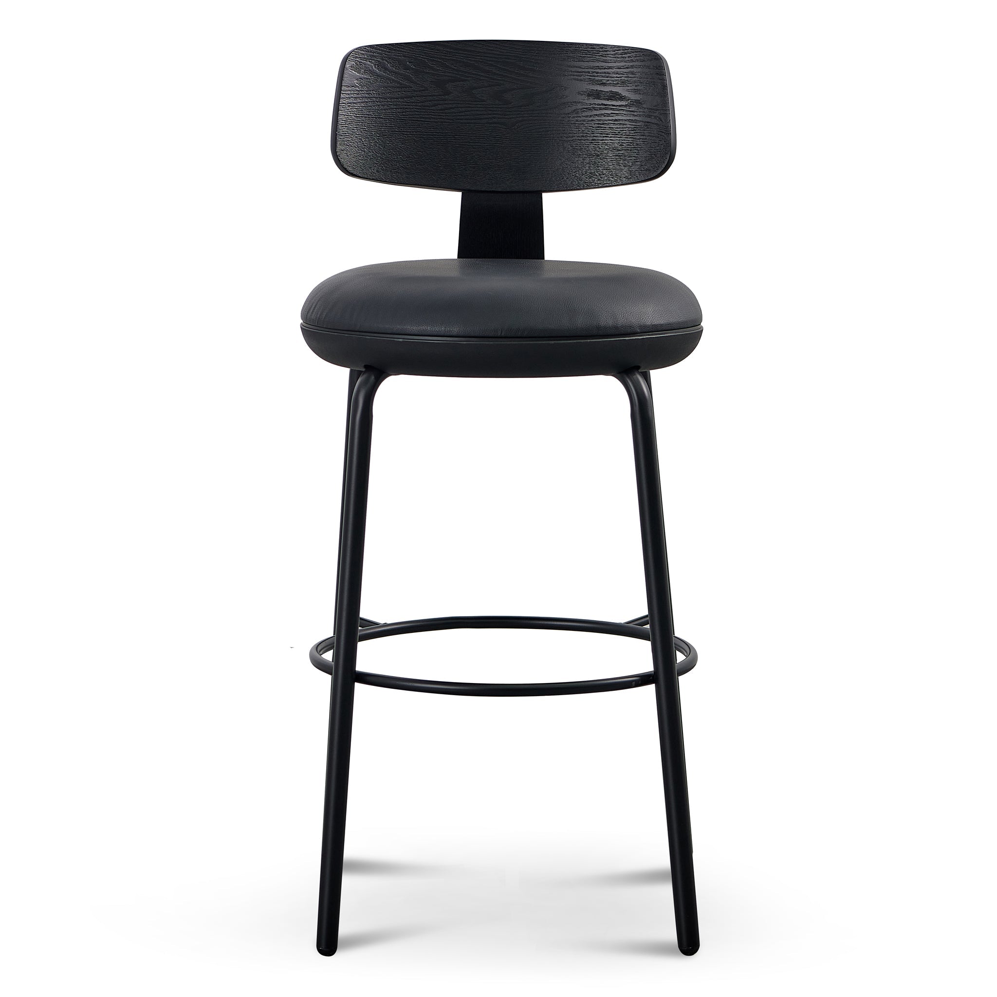 Martino 75cm Bar Stool - Full Black