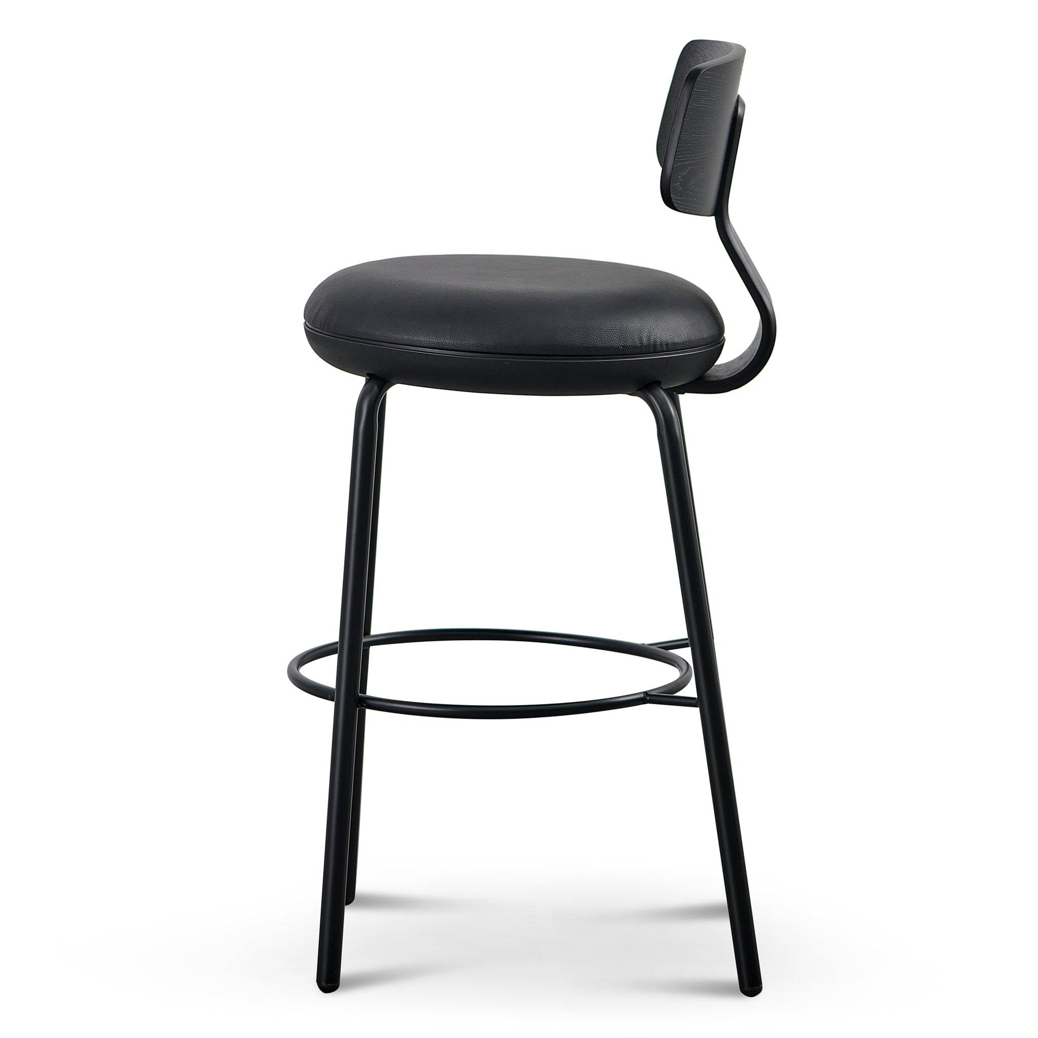 Martino 75cm Bar Stool - Full Black