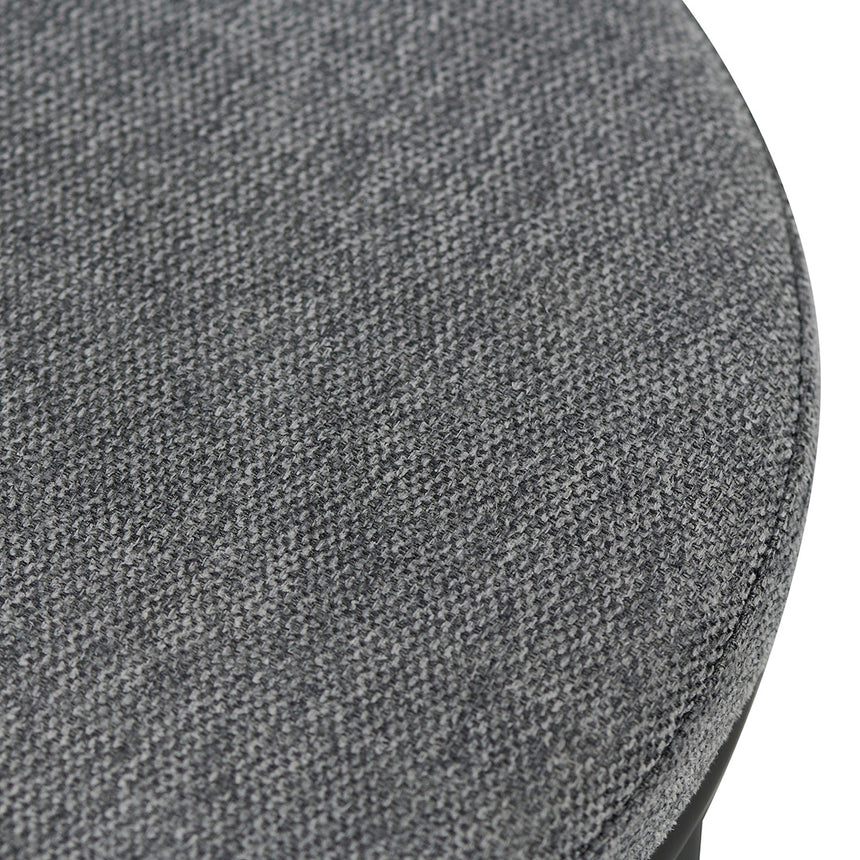 63cm Fabric Bar Stool - Charcoal Grey (Set of 2)