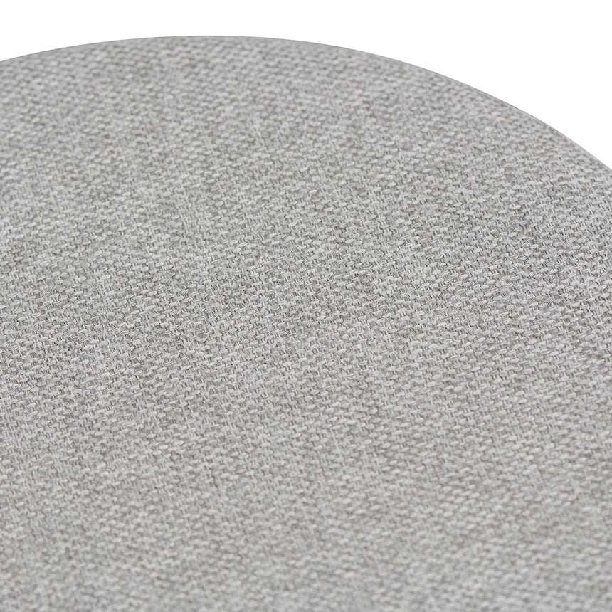 63cm White Frame Bar Stool - Coastal Light Grey (Set of 2)