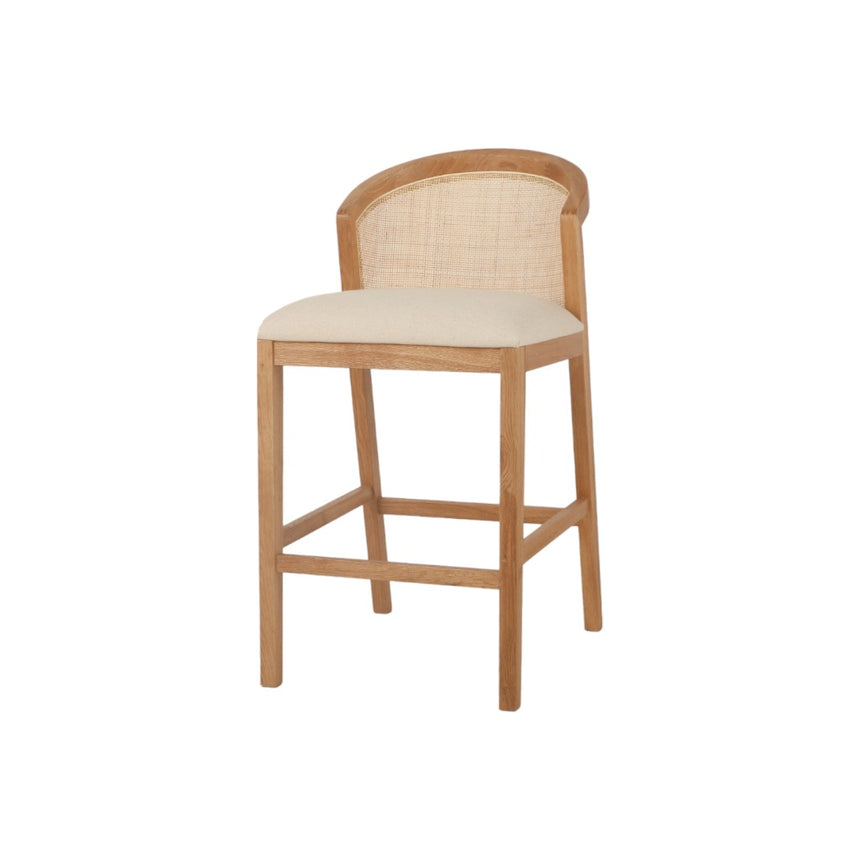 Ran Fabric Barstool - Dawn Beige