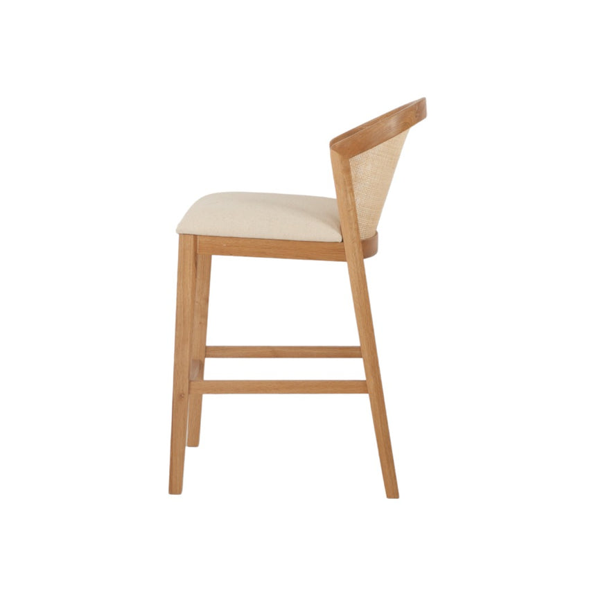 Ran Fabric Barstool - Dawn Beige