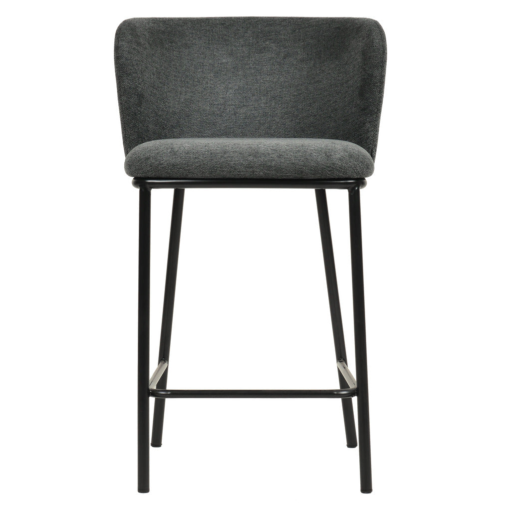 Set of 2 - Flossie 65cm Bar Stool - Charcoal Grey