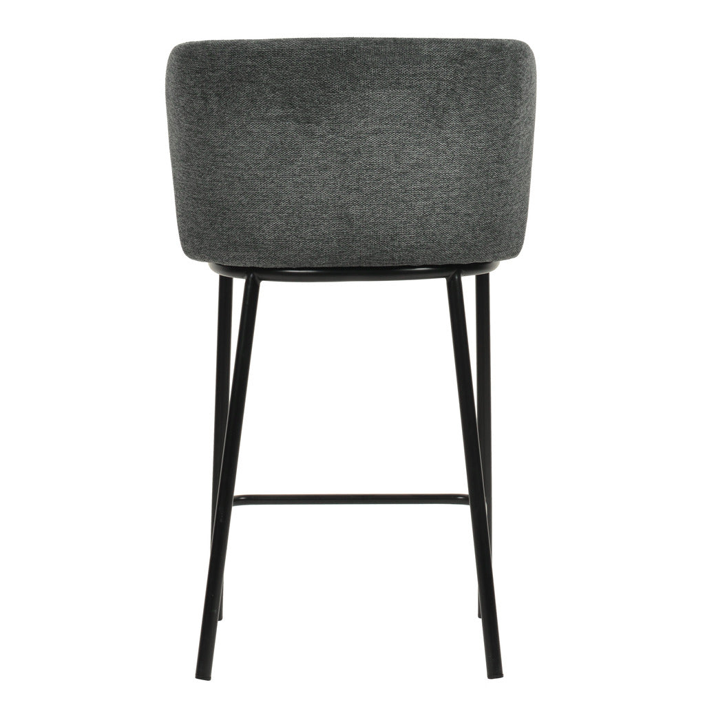 Set of 2 - Flossie 65cm Bar Stool - Charcoal Grey