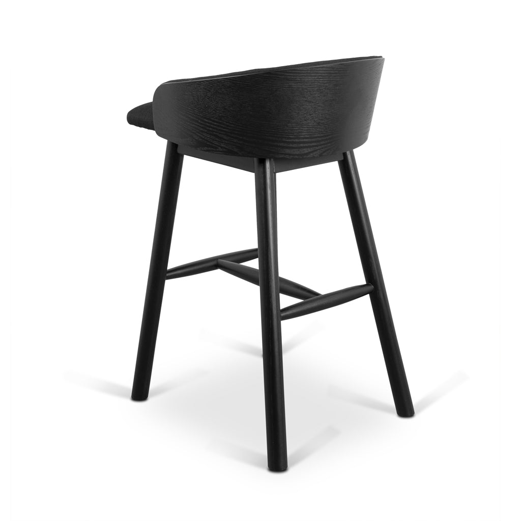 65cm Bar Stool - Full Black - image 4