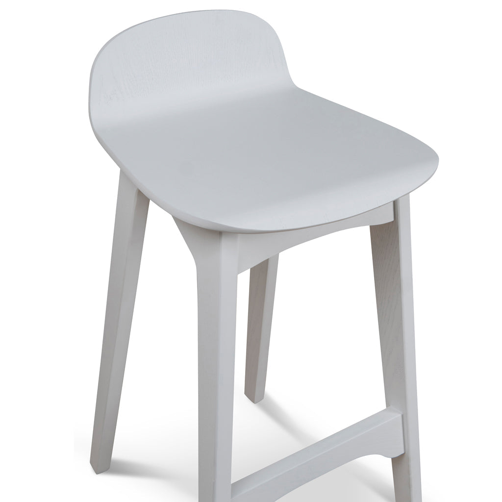 65cm Bar Stool - Full White