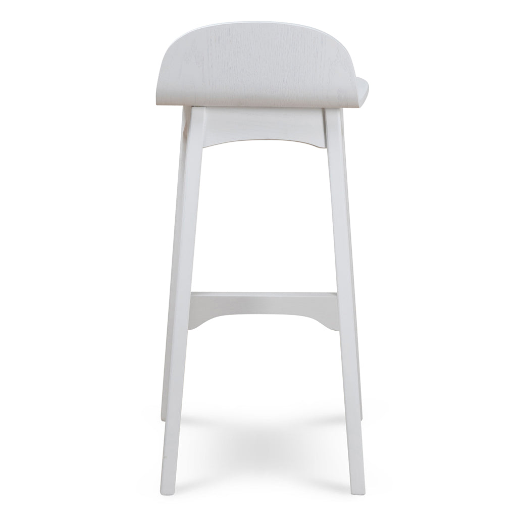 65cm Bar Stool - Full White