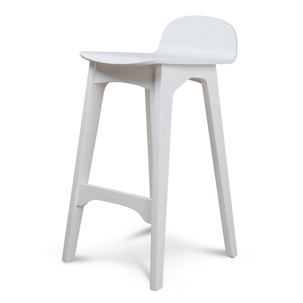 65cm Bar Stool - Full White