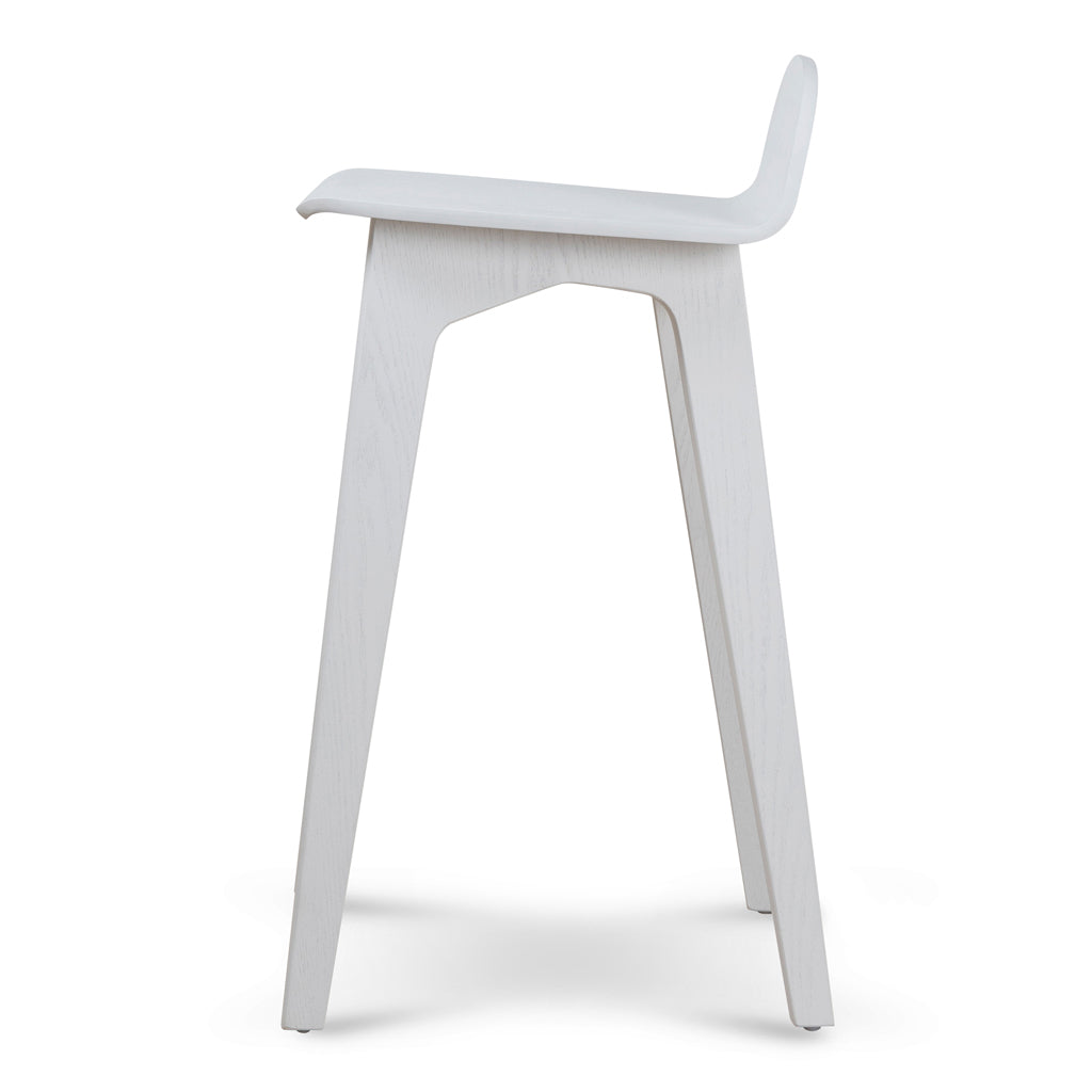 65cm Bar Stool - Full White - image 3