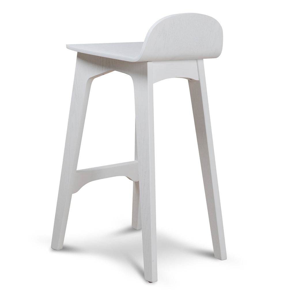 65cm Bar Stool - Full White - image 4