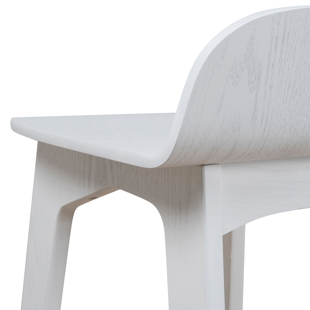 65cm Bar Stool - Full White