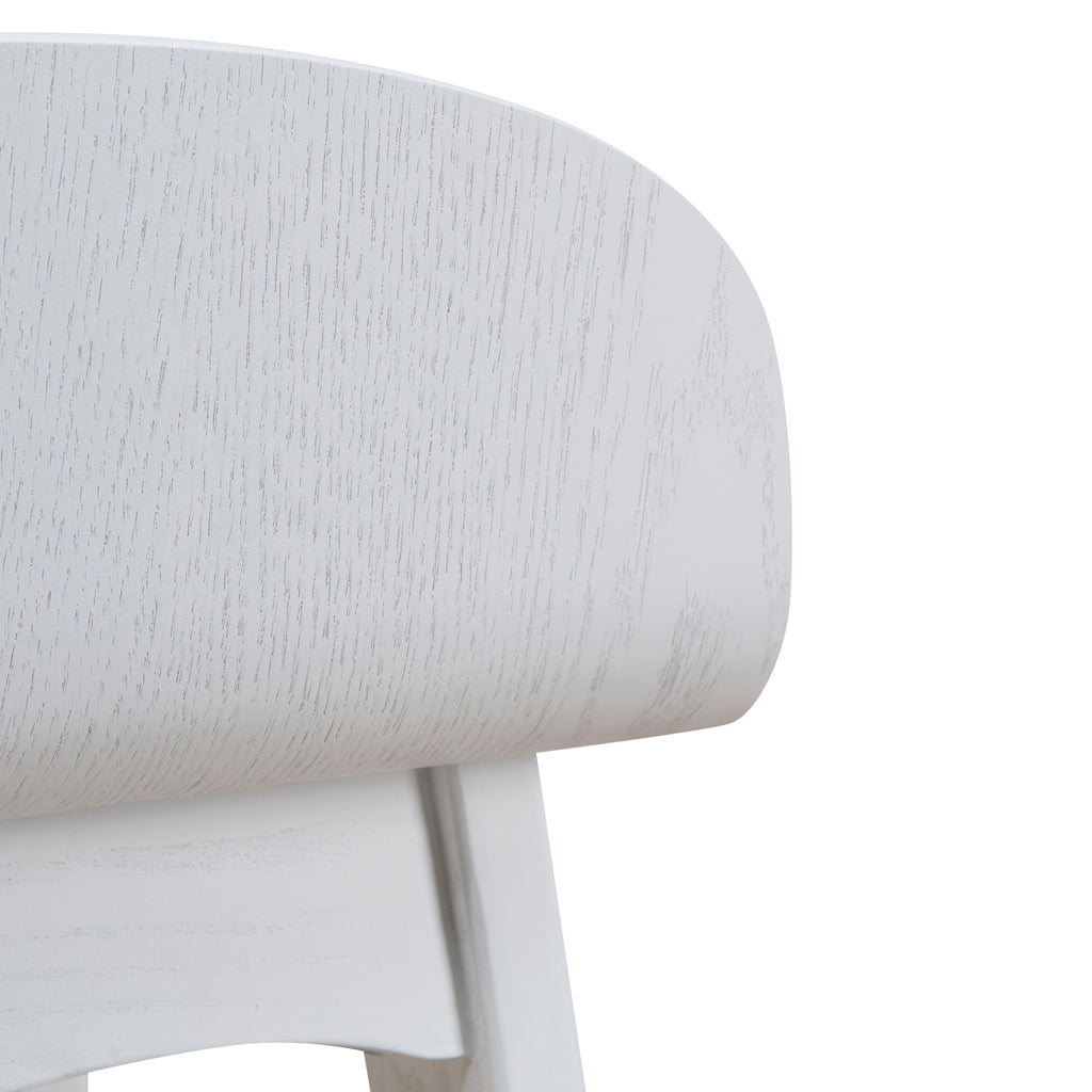 65cm Bar Stool - Full White