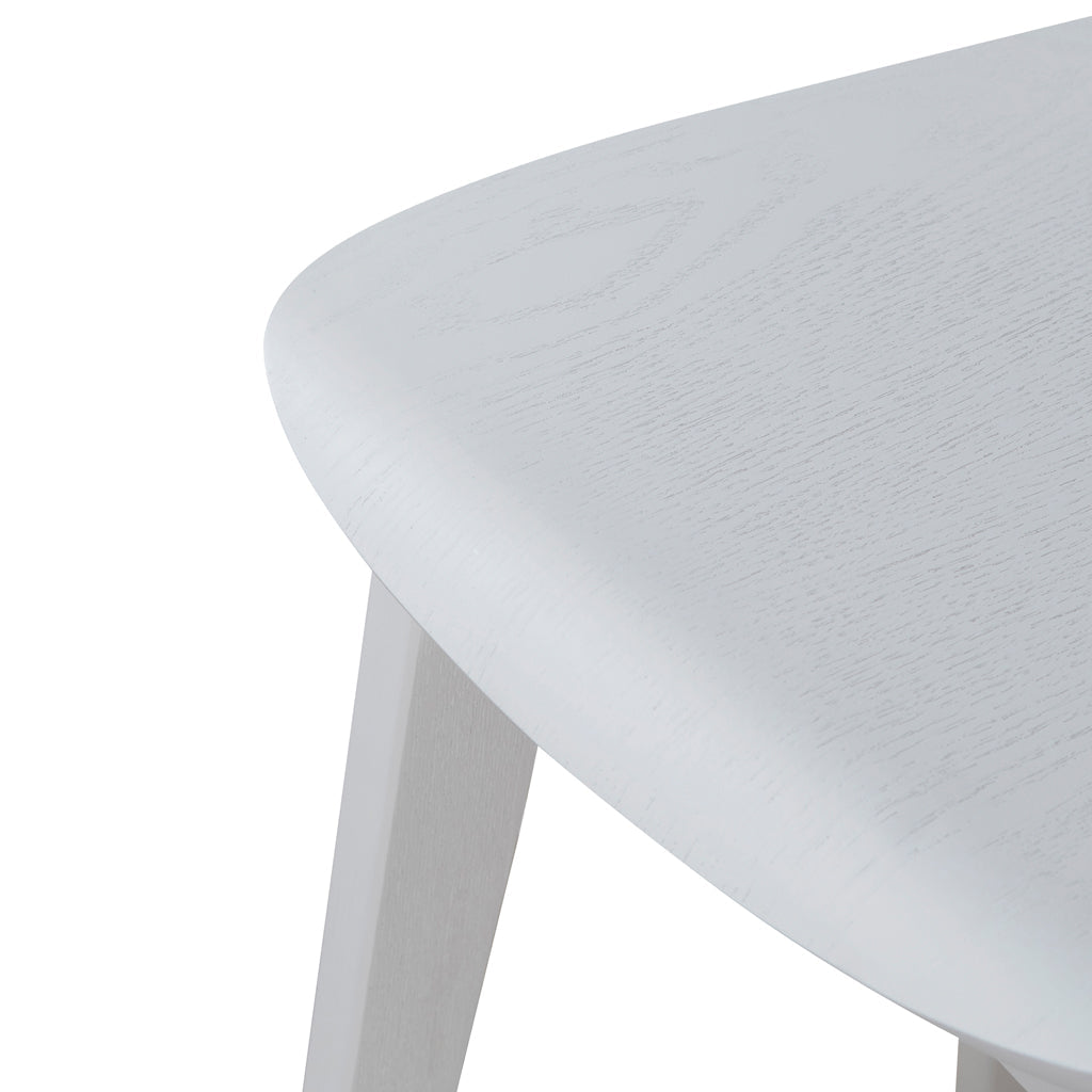 65cm Bar Stool - Full White