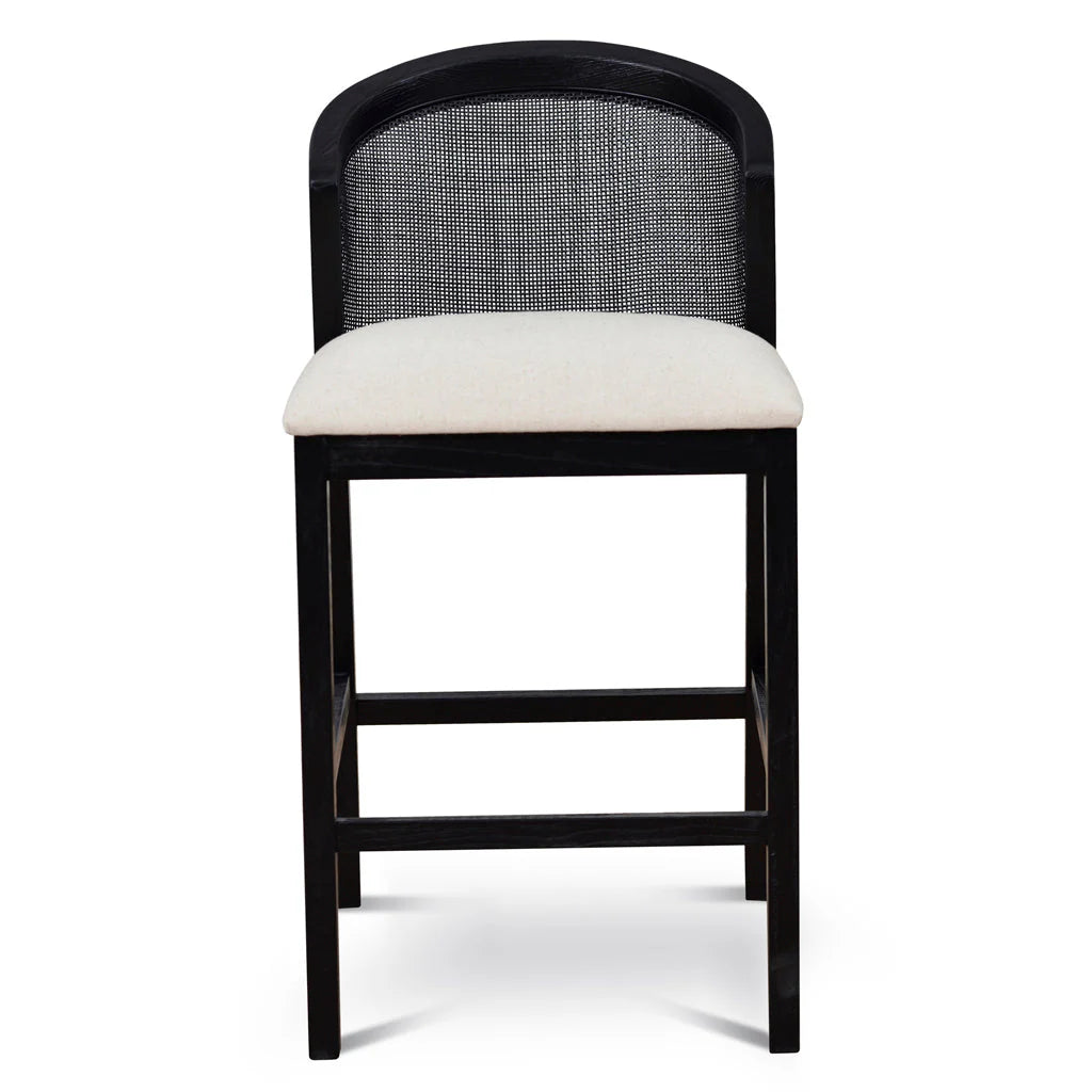 Showcasing Ridono Black Elm Barstool - Dawn Beige BS10565-LJ Bar Stool by Calibre Furniturs