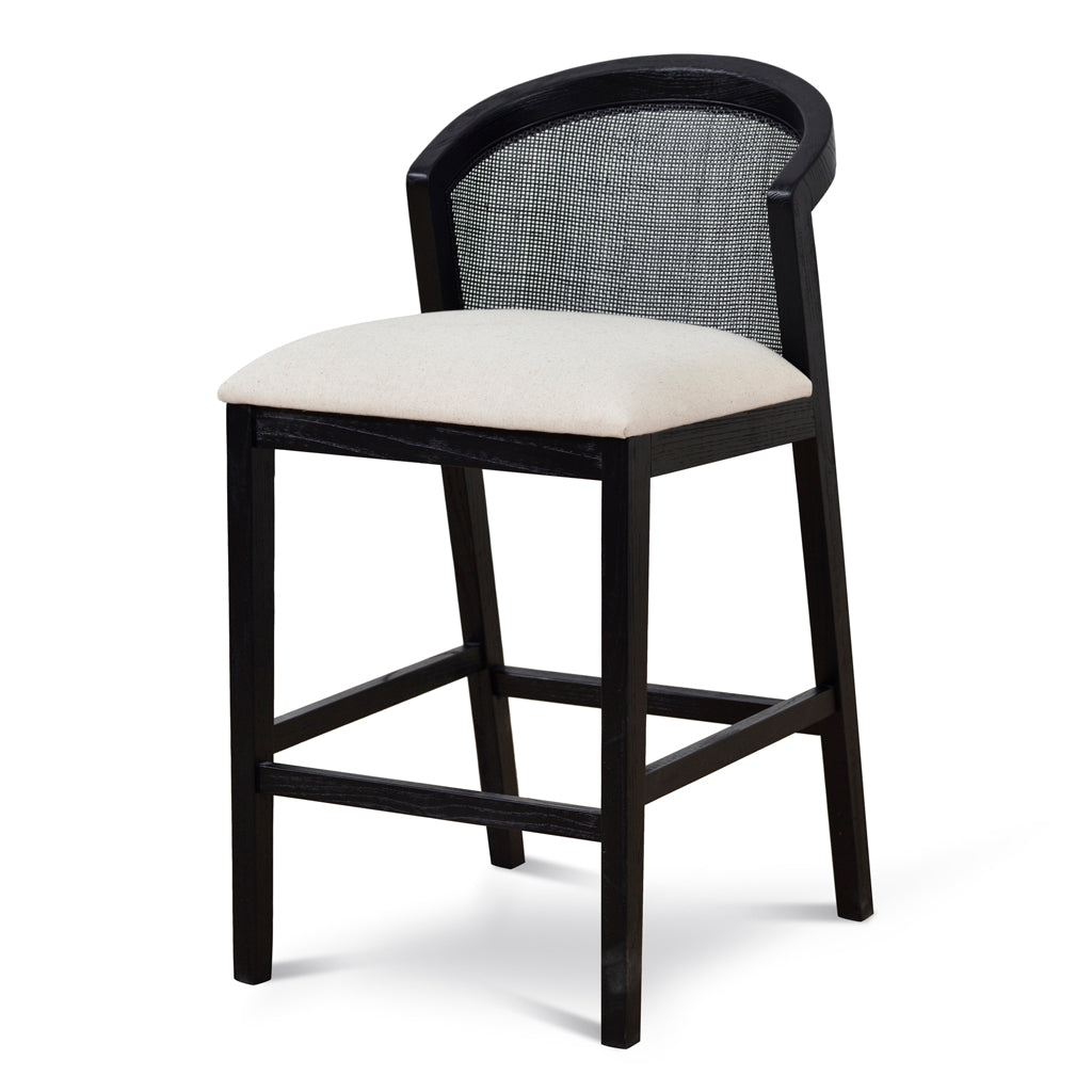 Black Elm Barstool - Dawn Beige