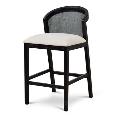 Showcasing Ridono Black Elm Barstool - Dawn Beige BS10565-LJ Bar Stool by Calibre Furniturs