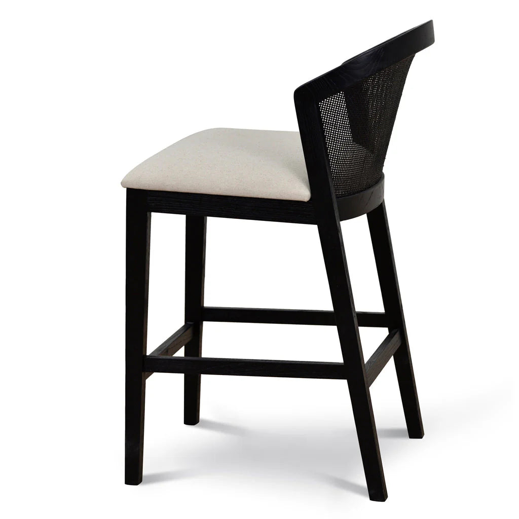 Ridono Black Elm Barstool - Dawn Beige