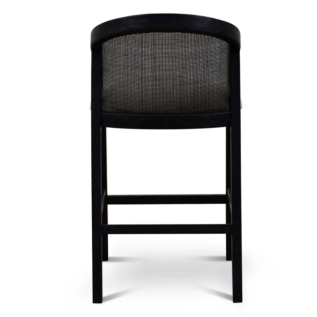 Ridono Black Elm Barstool - Dawn Beige