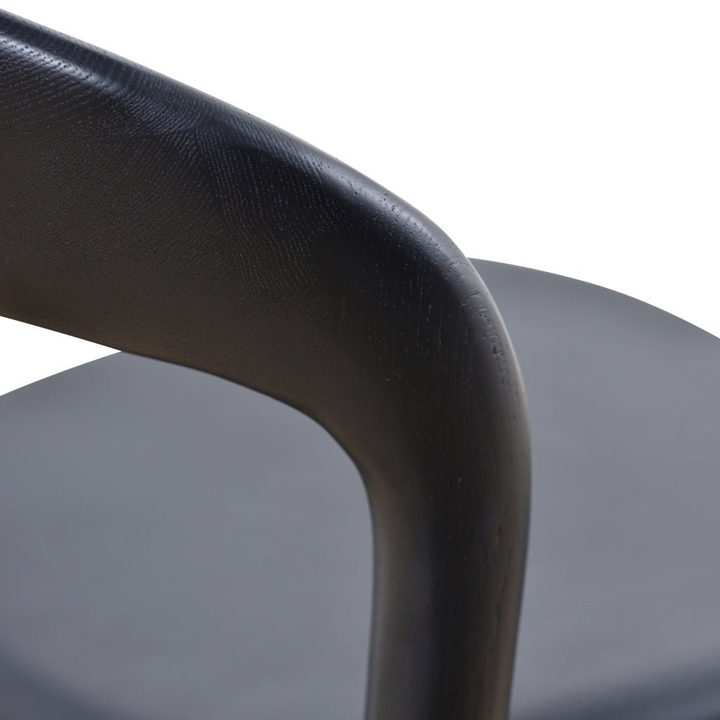 Set of 2 - Caspar 65cm Bar Stool - Full Black