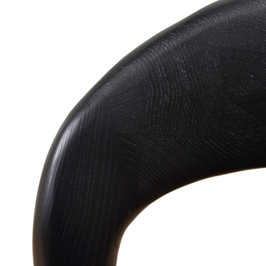 65cm Bar Stool - Full Black (Set of 2)