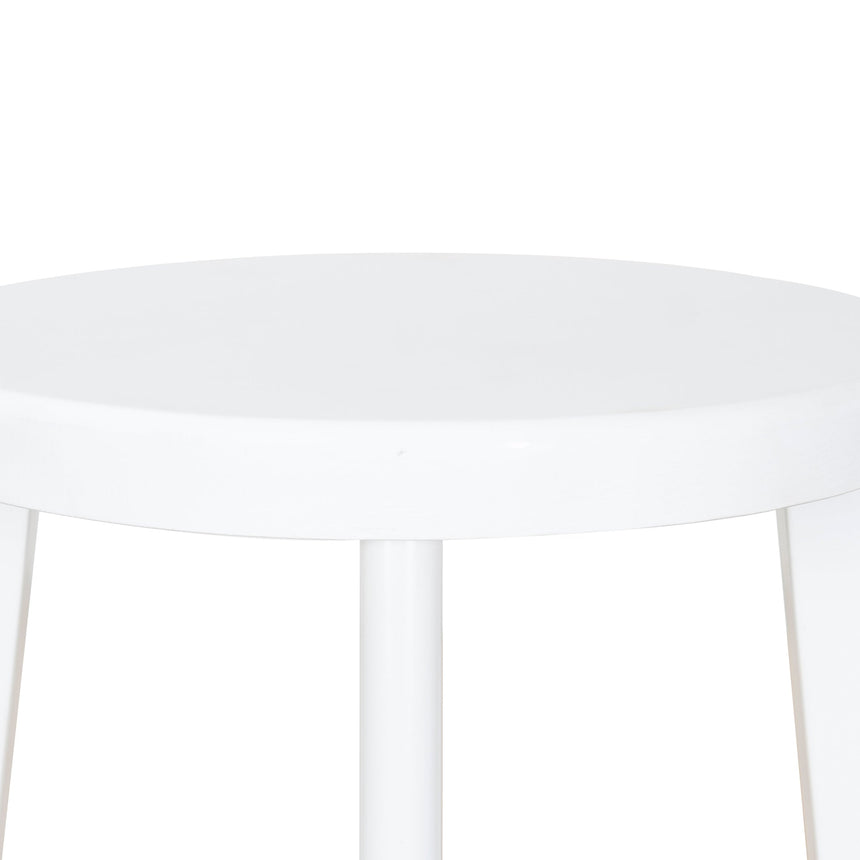 65cm Timber Seat Bar Stool - White (Set of 2)