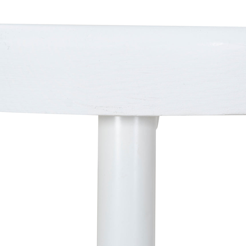 65cm Timber Seat Bar Stool - White (Set of 2)