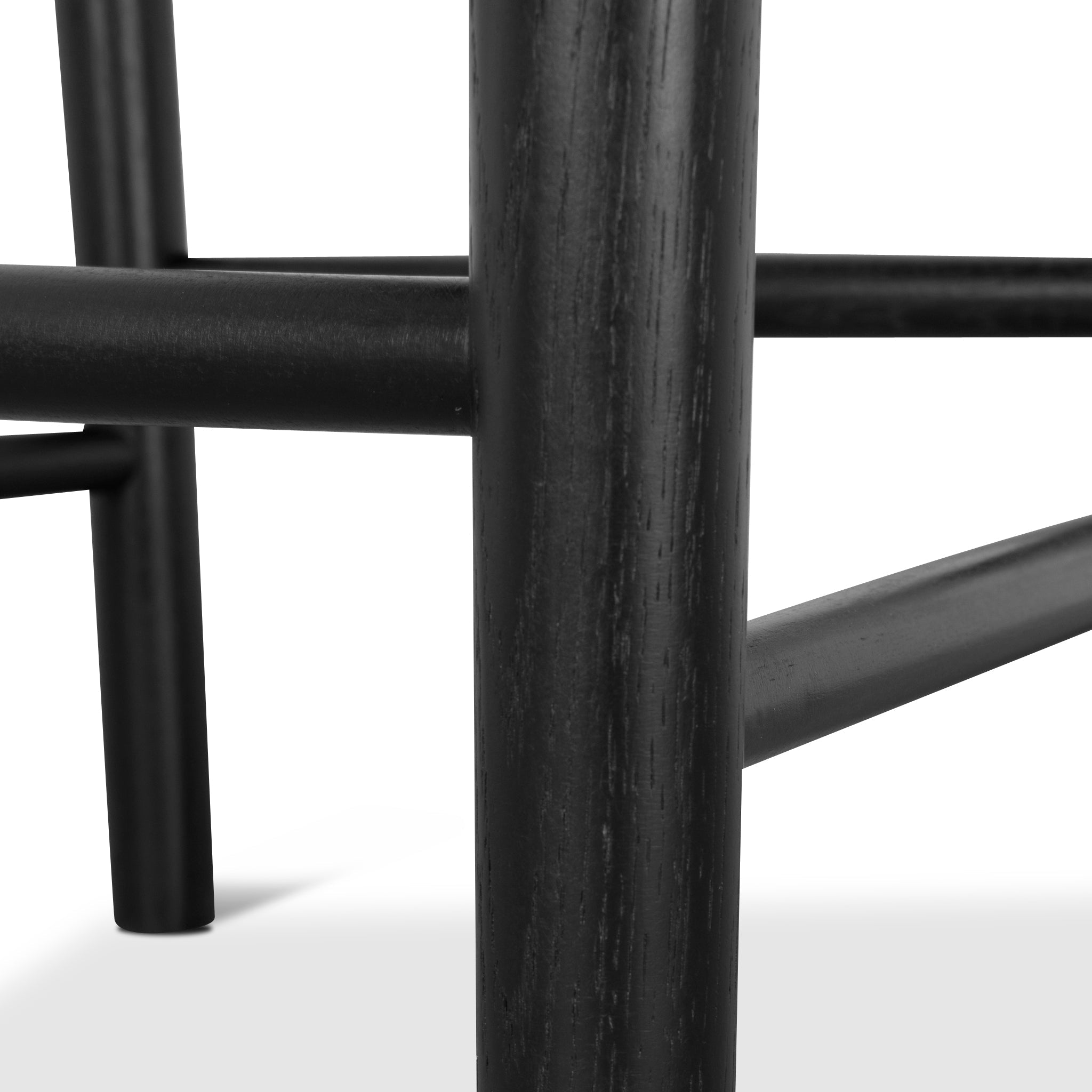 65cm Bar Stool - Full Black with Back Rest - image 10