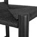 65cm Bar Stool - Full Black with Back Rest - image 9
