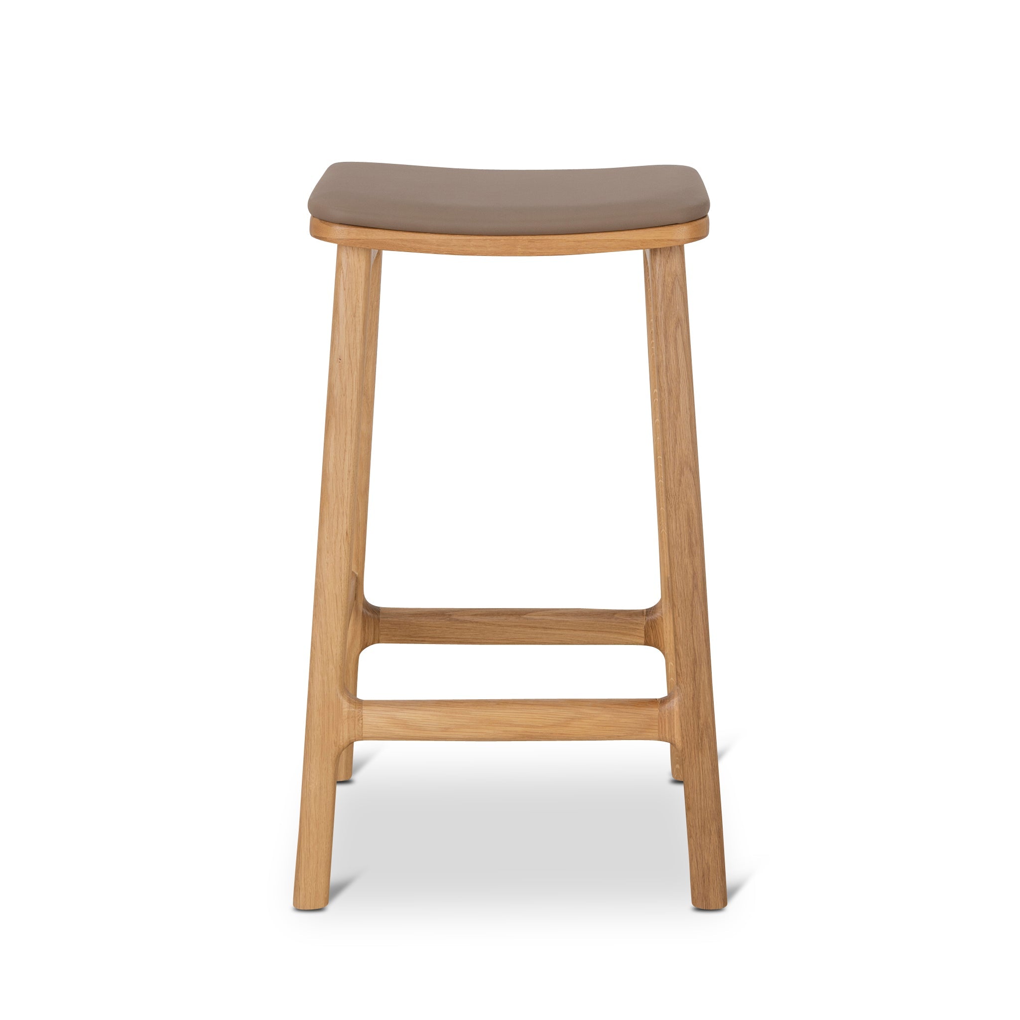 67cm Natural Bar Stool - Mocha Brown - image 2