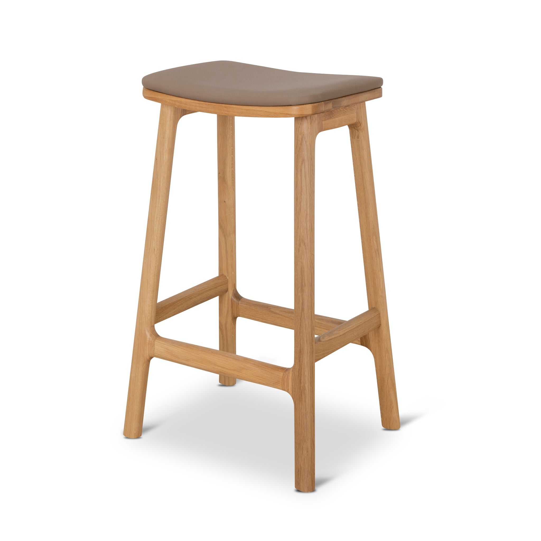 Cyprus 67cm Natural Bar Stool - Mocha Brown