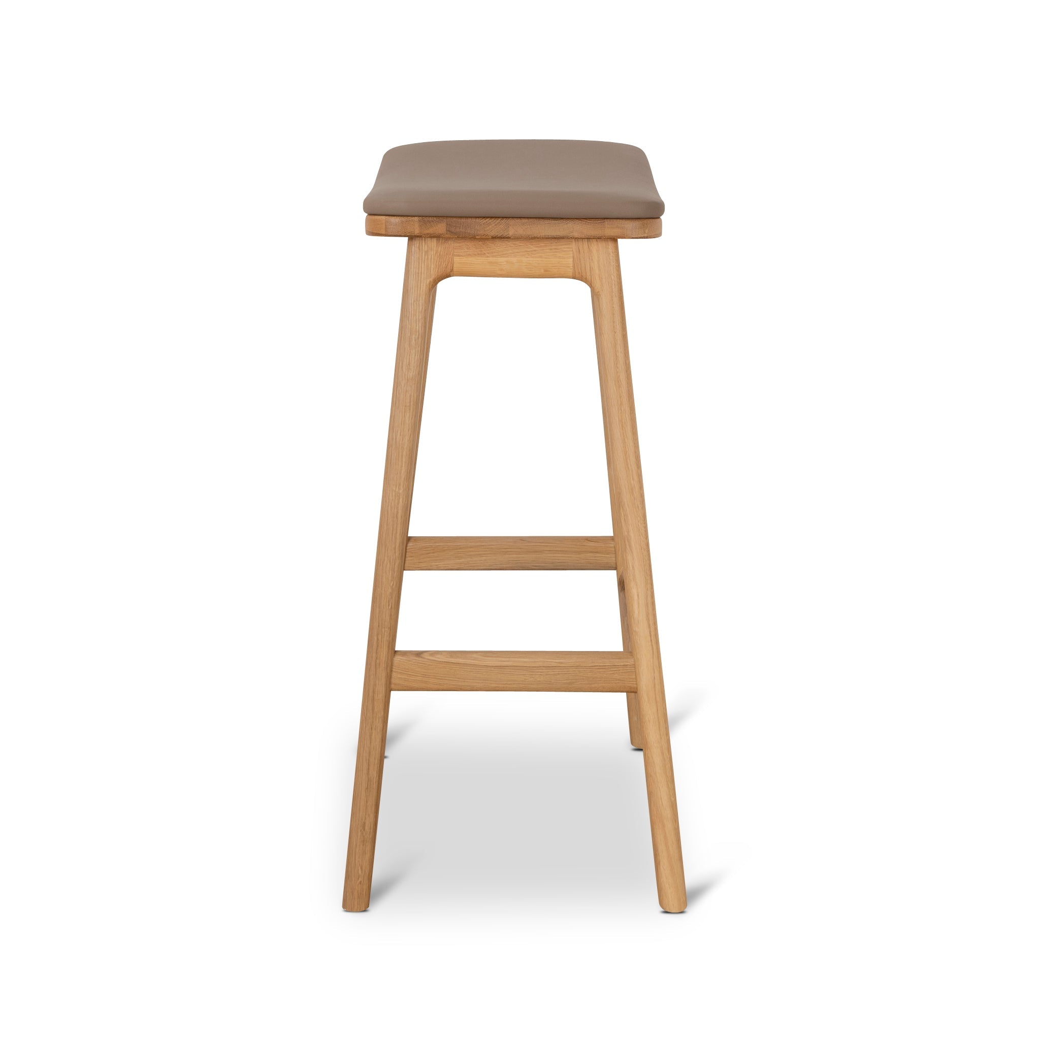 67cm Natural Bar Stool - Mocha Brown - image 3