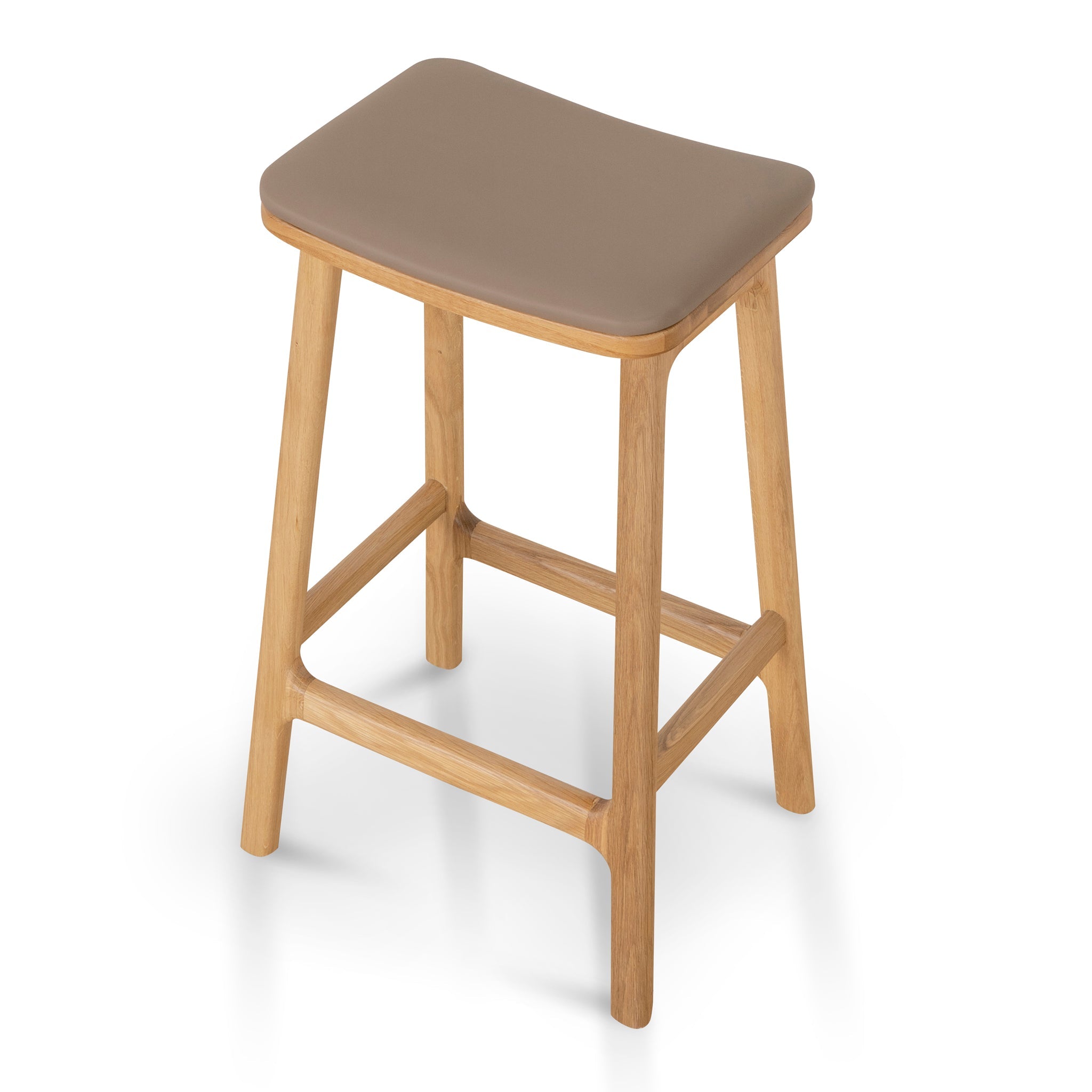 Cyprus 67cm Natural Bar Stool - Mocha Brown