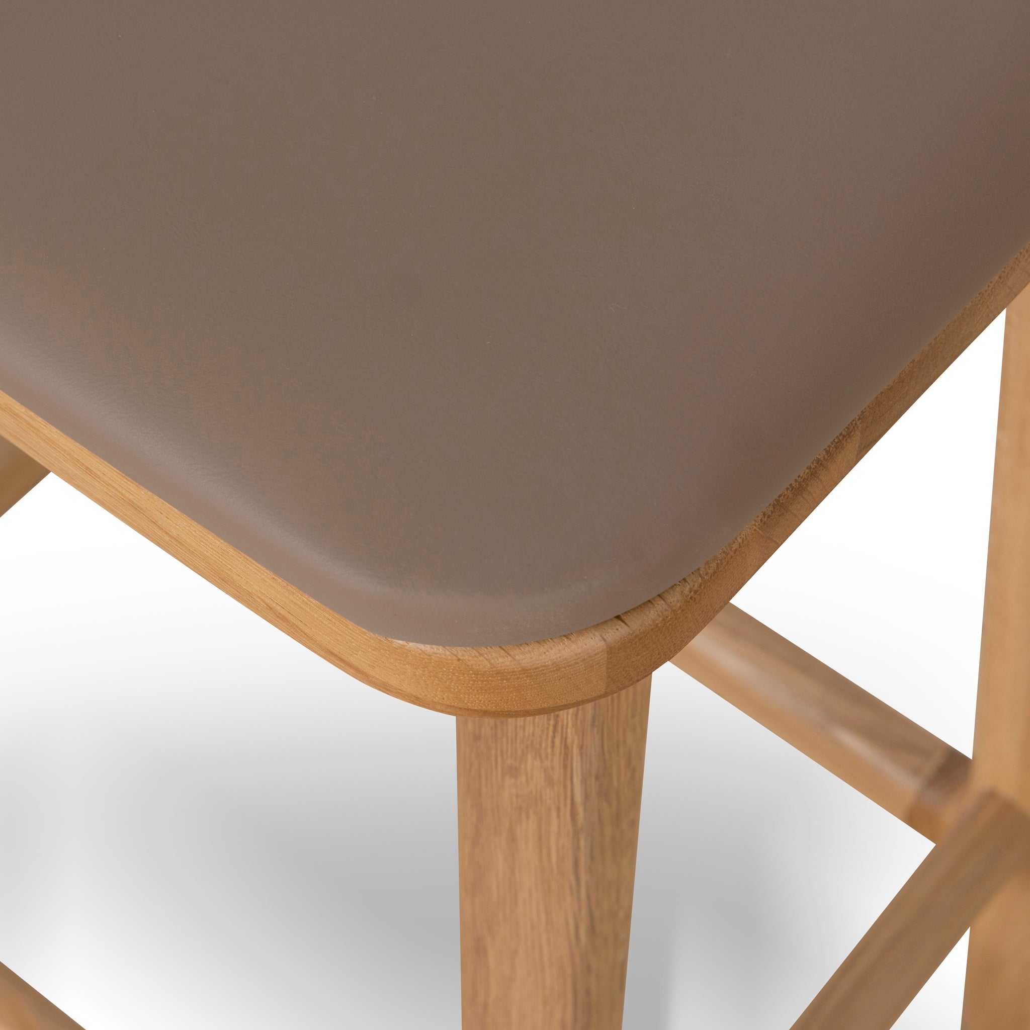 67cm Natural Bar Stool - Mocha Brown - image 6
