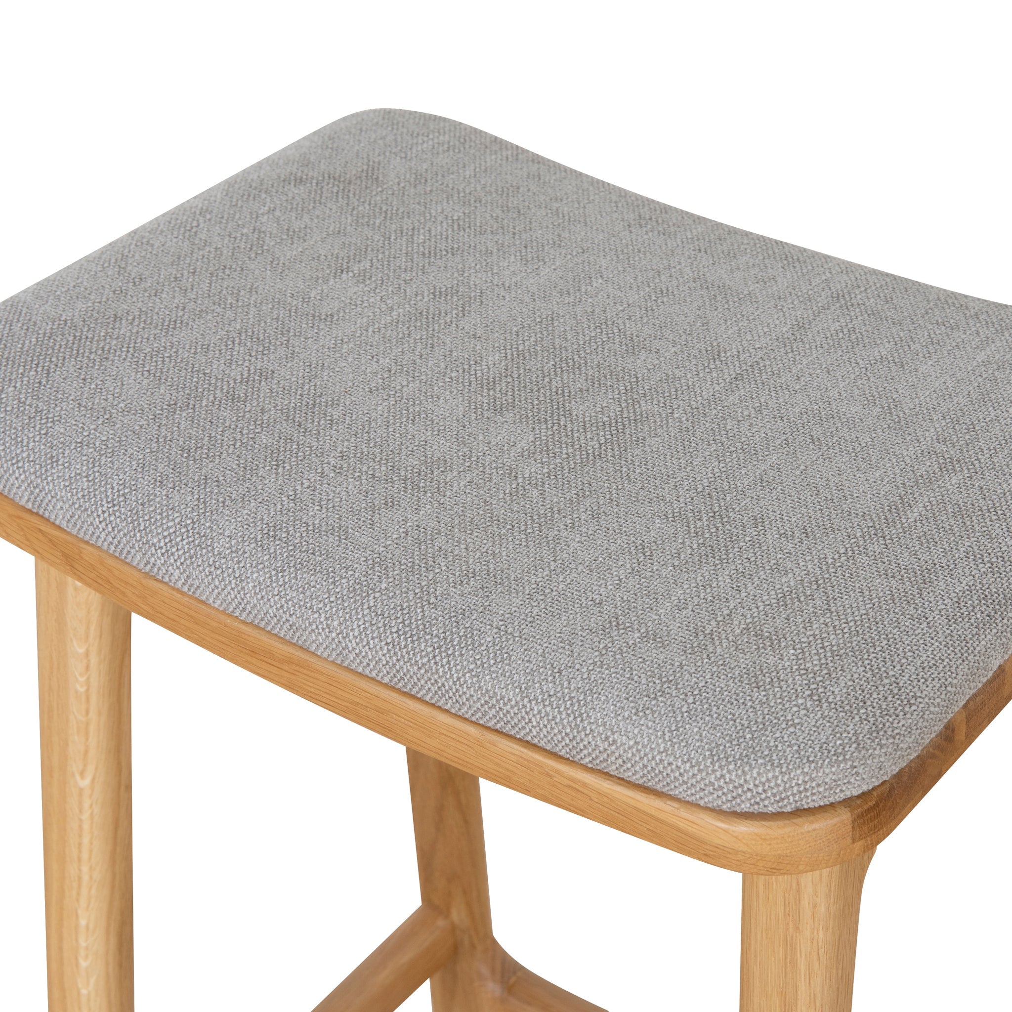 Cyprus 67cm Natural Bar Stool - Grey