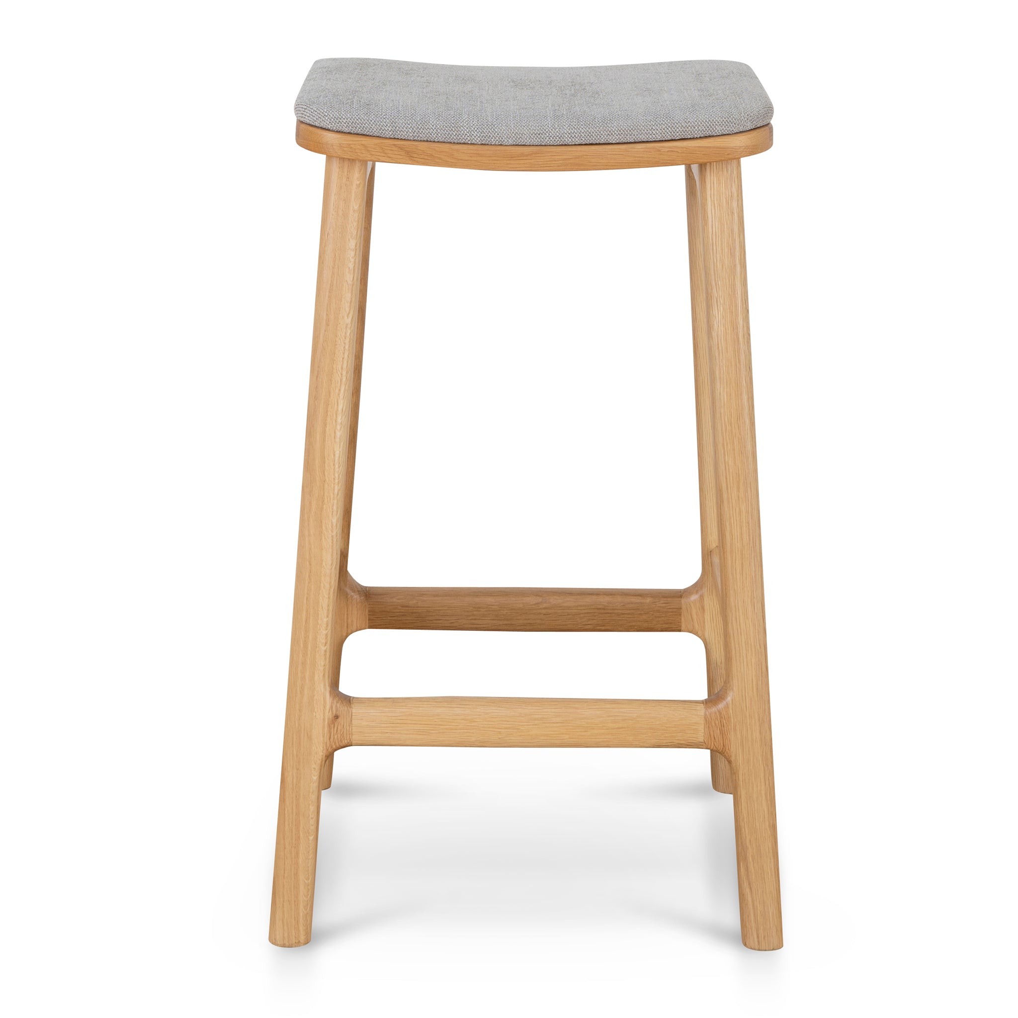 Cyprus 67cm Natural Bar Stool - Grey