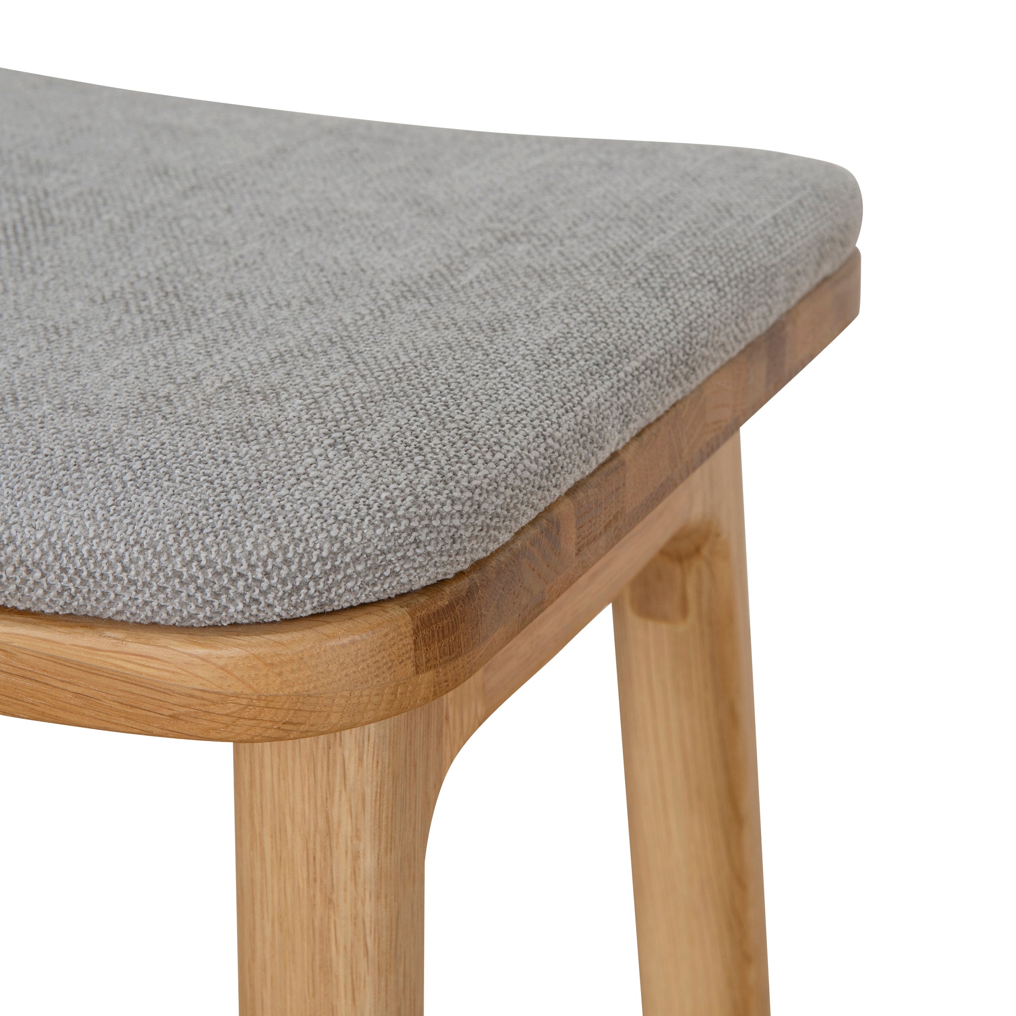 Cyprus 67cm Natural Bar Stool - Grey