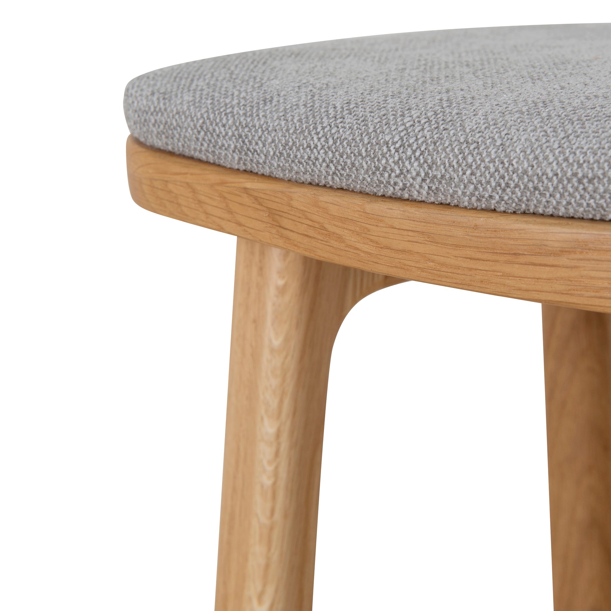 Cyprus 67cm Natural Bar Stool - Grey