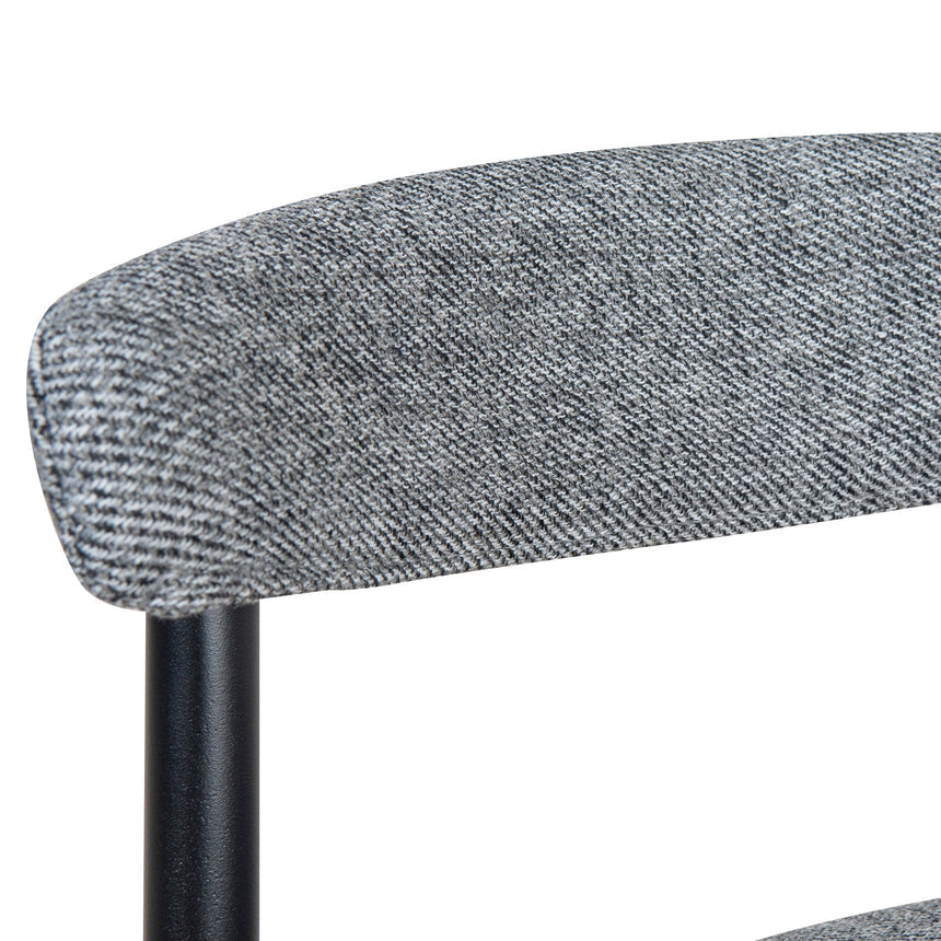 65cm Bar Stool - Lava Grey (Set of 2)