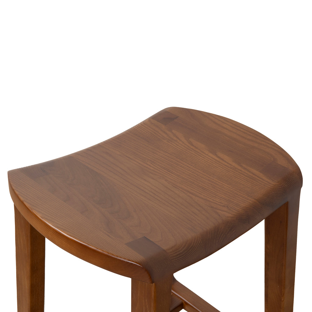 62cm Bar Stool - Walnut