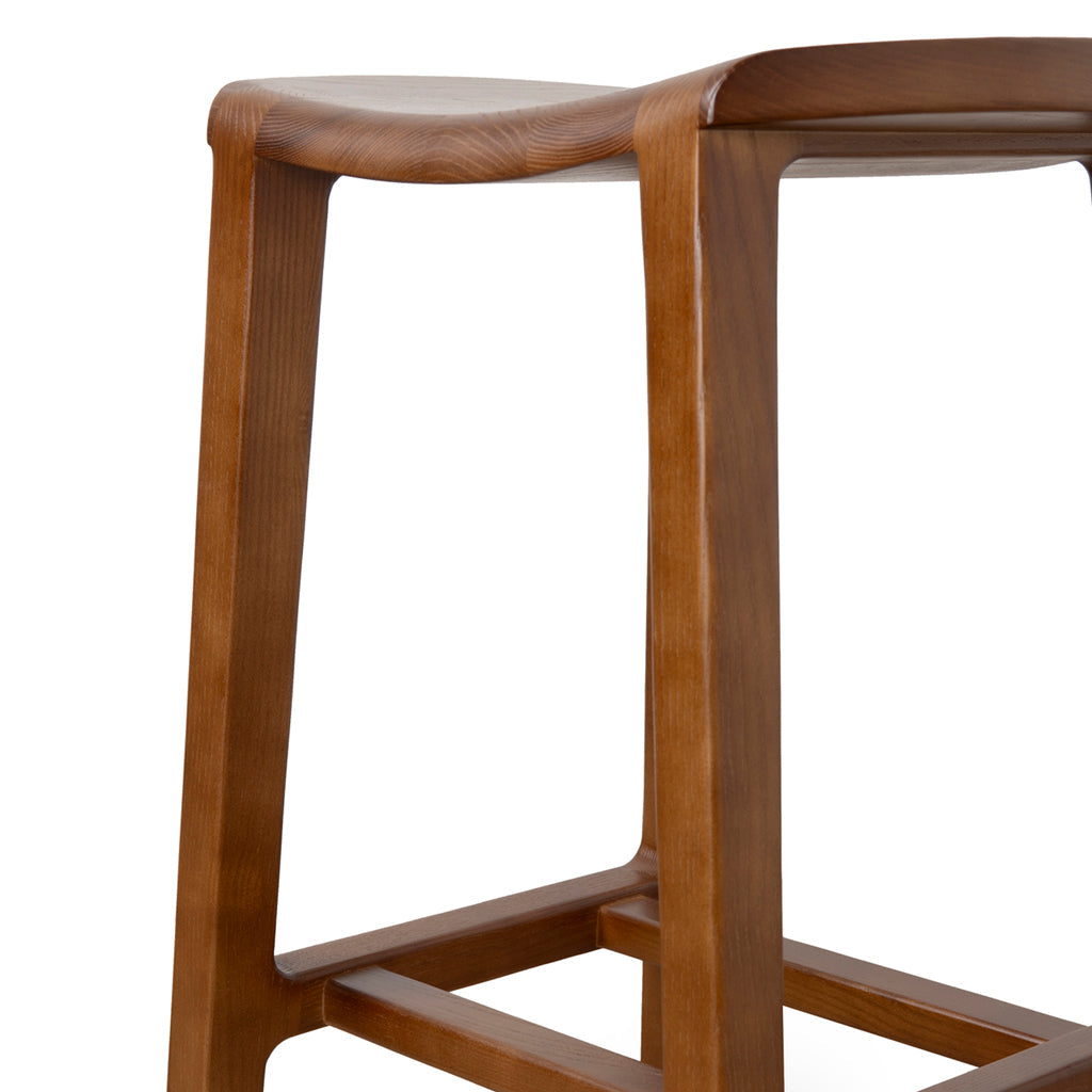 62cm Bar Stool - Walnut