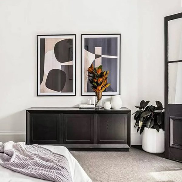 Balmain Oak Buffet - Large Black